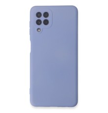 Samsung Galaxy A22 Kılıf Nano içi Kadife Silikon - Lila