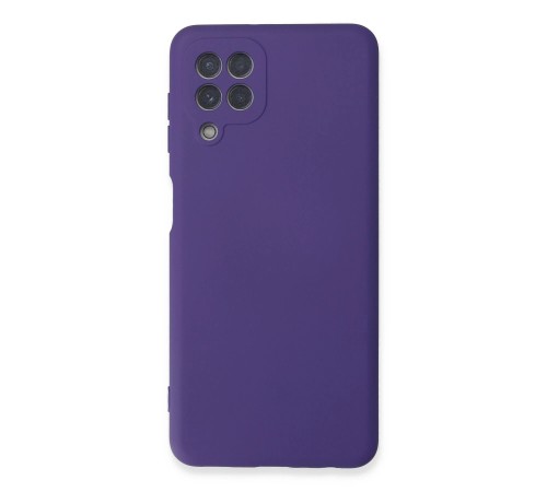 Samsung Galaxy A22 Kılıf Nano içi Kadife Silikon - Mor Samsung Galaxy A22 Kılıf Nano içi Kadife Silikon - Mor