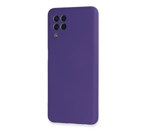 Samsung Galaxy A22 Kılıf Nano içi Kadife Silikon - Mor Samsung Galaxy A22 Kılıf Nano içi Kadife Silikon - Mor