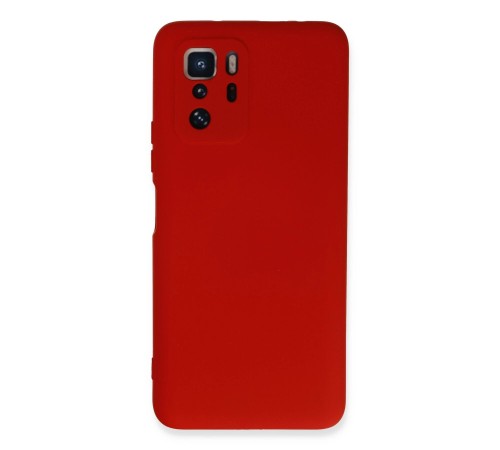 Xiaomi Poco X3 GT Kılıf Nano içi Kadife Silikon - Kırmızı Xiaomi Poco X3 GT Kılıf Nano içi Kadife Silikon - Kırmızı