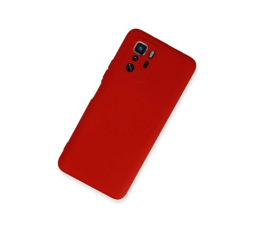 Xiaomi Poco X3 GT Kılıf Nano içi Kadife Silikon - Kırmızı Xiaomi Poco X3 GT Kılıf Nano içi Kadife Silikon - Kırmızı