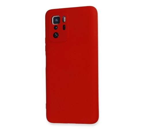 Xiaomi Poco X3 GT Kılıf Nano içi Kadife Silikon - Kırmızı Xiaomi Poco X3 GT Kılıf Nano içi Kadife Silikon - Kırmızı