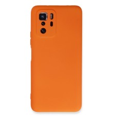 Xiaomi Poco X3 GT Kılıf Nano içi Kadife Silikon - Turuncu