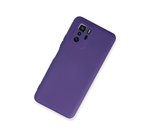 Xiaomi Poco X3 GT Kılıf Nano içi Kadife Silikon - Mor Xiaomi Poco X3 GT Kılıf Nano içi Kadife Silikon - Mor
