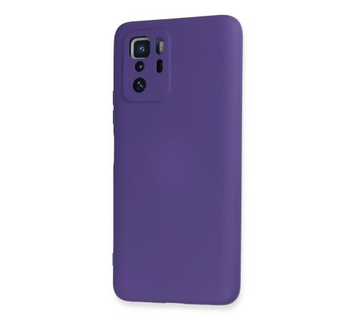 Xiaomi Poco X3 GT Kılıf Nano içi Kadife Silikon - Mor Xiaomi Poco X3 GT Kılıf Nano içi Kadife Silikon - Mor
