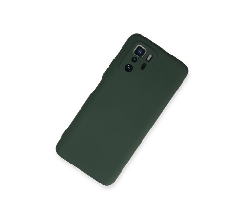 Xiaomi Poco X3 GT Kılıf Nano içi Kadife Silikon - Koyu Yeşil Xiaomi Poco X3 GT Kılıf Nano içi Kadife Silikon - Koyu Yeşil