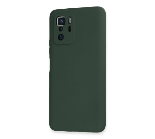 Xiaomi Poco X3 GT Kılıf Nano içi Kadife Silikon - Koyu Yeşil Xiaomi Poco X3 GT Kılıf Nano içi Kadife Silikon - Koyu Yeşil