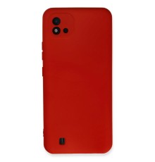 Realme C11 2021 Kılıf Nano içi Kadife Silikon - Kırmızı