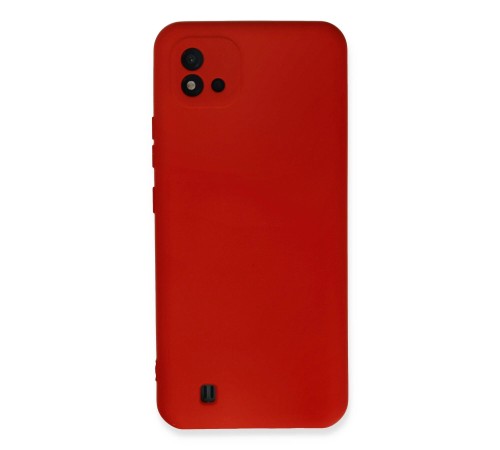 Realme C11 2021 Kılıf Nano içi Kadife Silikon - Kırmızı Realme C11 2021 Kılıf Nano içi Kadife Silikon - Kırmızı