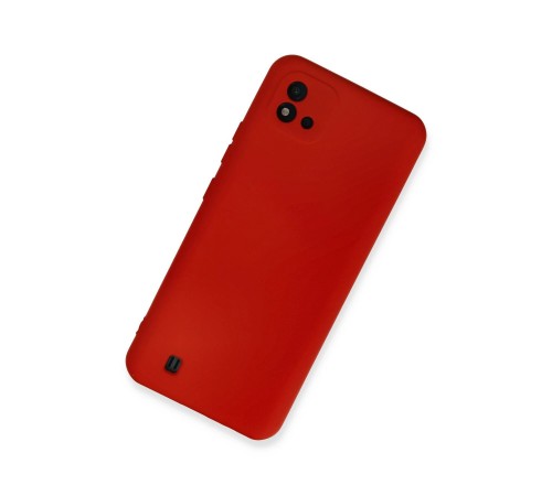 Realme C11 2021 Kılıf Nano içi Kadife Silikon - Kırmızı Realme C11 2021 Kılıf Nano içi Kadife Silikon - Kırmızı