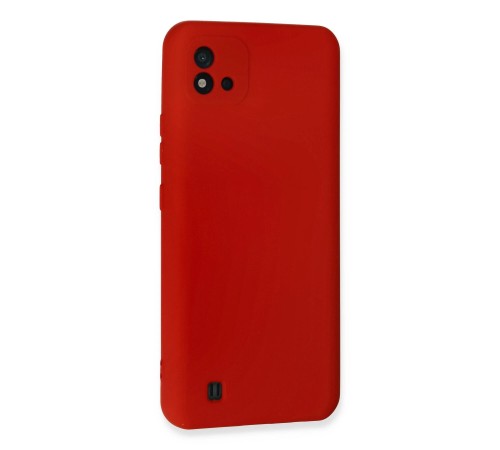 Realme C11 2021 Kılıf Nano içi Kadife Silikon - Kırmızı Realme C11 2021 Kılıf Nano içi Kadife Silikon - Kırmızı