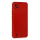 Realme C11 2021 Kılıf Nano içi Kadife Silikon - Kırmızı