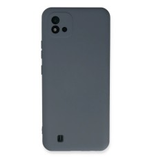 Realme C11 2021 Kılıf Nano içi Kadife Silikon - Gri