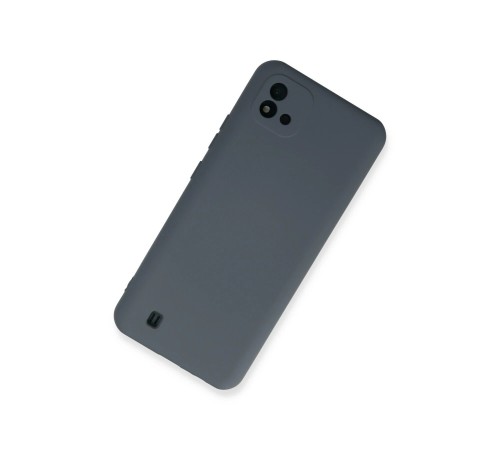 Realme C11 2021 Kılıf Nano içi Kadife Silikon - Gri Realme C11 2021 Kılıf Nano içi Kadife Silikon - Gri