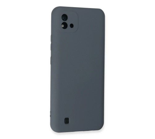 Realme C11 2021 Kılıf Nano içi Kadife Silikon - Gri Realme C11 2021 Kılıf Nano içi Kadife Silikon - Gri