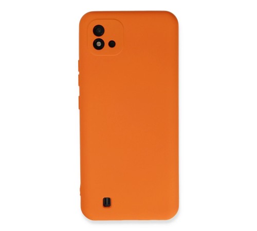Realme C11 2021 Kılıf Nano içi Kadife Silikon - Turuncu Realme C11 2021 Kılıf Nano içi Kadife Silikon - Turuncu