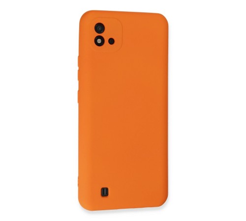 Realme C11 2021 Kılıf Nano içi Kadife Silikon - Turuncu Realme C11 2021 Kılıf Nano içi Kadife Silikon - Turuncu
