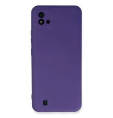Realme C11 2021 Kılıf Nano içi Kadife Silikon - Mor