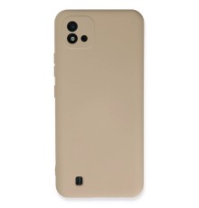 Realme C11 2021 Kılıf Nano içi Kadife Silikon - Pudra