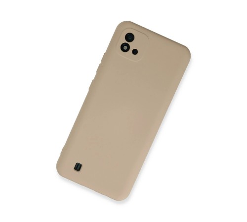 Realme C11 2021 Kılıf Nano içi Kadife Silikon - Pudra Realme C11 2021 Kılıf Nano içi Kadife Silikon - Pudra