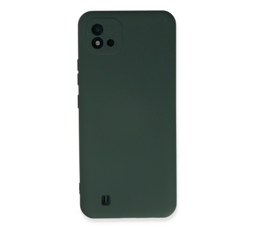 Realme C11 2021 Kılıf Nano içi Kadife Silikon - Koyu Yeşil Realme C11 2021 Kılıf Nano içi Kadife Silikon - Koyu Yeşil