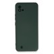 Realme C11 2021 Kılıf Nano içi Kadife Silikon - Koyu Yeşil