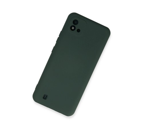 Realme C11 2021 Kılıf Nano içi Kadife Silikon - Koyu Yeşil Realme C11 2021 Kılıf Nano içi Kadife Silikon - Koyu Yeşil