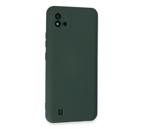 Realme C11 2021 Kılıf Nano içi Kadife Silikon - Koyu Yeşil Realme C11 2021 Kılıf Nano içi Kadife Silikon - Koyu Yeşil