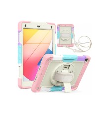 iPad 5 Air 9.7 Kılıf Tablet Rainbow Kapak - Pembe