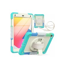 iPad 5 Air 9.7 Kılıf Tablet Rainbow Kapak - Turkuaz