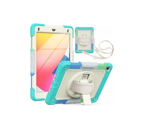 iPad 5 Air 9.7 Kılıf Tablet Rainbow Kapak - Turkuaz iPad 5 Air 9.7 Kılıf Tablet Rainbow Kapak - Turkuaz