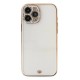iPhone 13 Pro Kılıf Liva Taşlı Silikon - Beyaz