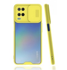 Realme 8 Kılıf Platin Kamera Koruma Silikon - Sarı