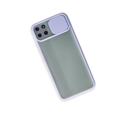 Realme C11 Kılıf Palm Buzlu Kamera Sürgülü Silikon - Lila