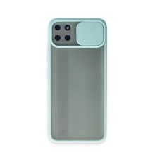 Realme C11 Kılıf Palm Buzlu Kamera Sürgülü Silikon - Turkuaz