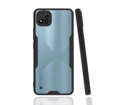 Realme C11 2021 Kılıf Platin Silikon - Siyah Realme C11 2021 Kılıf Platin Silikon - Siyah