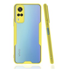 Vivo Y53S Kılıf Platin Silikon - Sarı