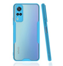 Vivo Y53S Kılıf Platin Silikon - Mavi