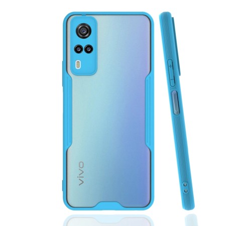 Vivo Y53S Kılıf Platin Silikon - Mavi Vivo Y53S Kılıf Platin Silikon - Mavi