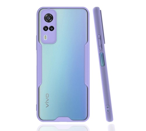 Vivo Y53S Kılıf Platin Silikon - Lila Vivo Y53S Kılıf Platin Silikon - Lila