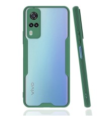 Vivo Y53S Kılıf Platin Silikon - Yeşil