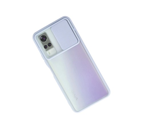 Vivo Y53S Kılıf Palm Buzlu Kamera Sürgülü Silikon - Lila Vivo Y53S Kılıf Palm Buzlu Kamera Sürgülü Silikon - Lila