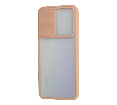 Vivo Y53S Kılıf Palm Buzlu Kamera Sürgülü Silikon - Pembe Vivo Y53S Kılıf Palm Buzlu Kamera Sürgülü Silikon - Pembe