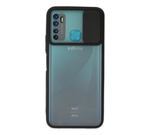 İnfinix Hot 9 Kılıf Palm Buzlu Kamera Sürgülü Silikon - Siyah İnfinix Hot 9 Kılıf Palm Buzlu Kamera Sürgülü Silikon - Siyah