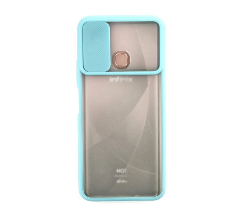 İnfinix Hot 9 Kılıf Palm Buzlu Kamera Sürgülü Silikon - Turkuaz