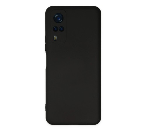 Vivo Y53S Kılıf Nano içi Kadife Silikon - Siyah Vivo Y53S Kılıf Nano içi Kadife Silikon - Siyah