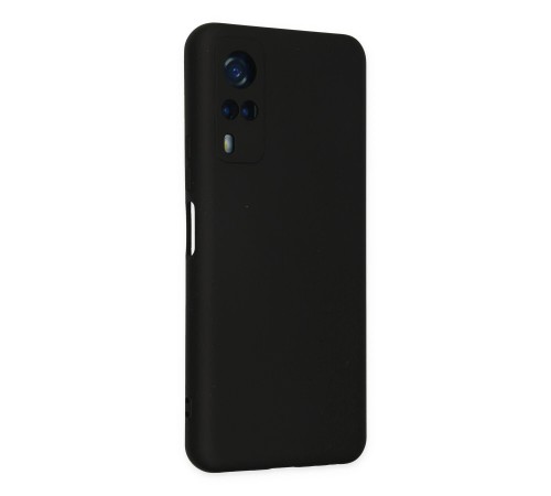 Vivo Y53S Kılıf Nano içi Kadife Silikon - Siyah Vivo Y53S Kılıf Nano içi Kadife Silikon - Siyah