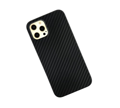 iPhone 12 Pro Max Kılıf Karbon PP Silikon - Siyah iPhone 12 Pro Max Kılıf Karbon PP Silikon - Siyah