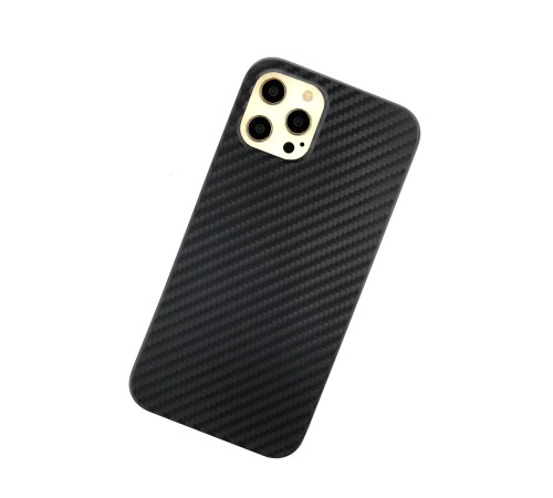iPhone 12 Pro Max Kılıf Karbon PP Silikon - Siyah iPhone 12 Pro Max Kılıf Karbon PP Silikon - Siyah