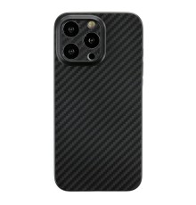 iPhone 13 Pro Kılıf Karbon PP Silikon - Siyah